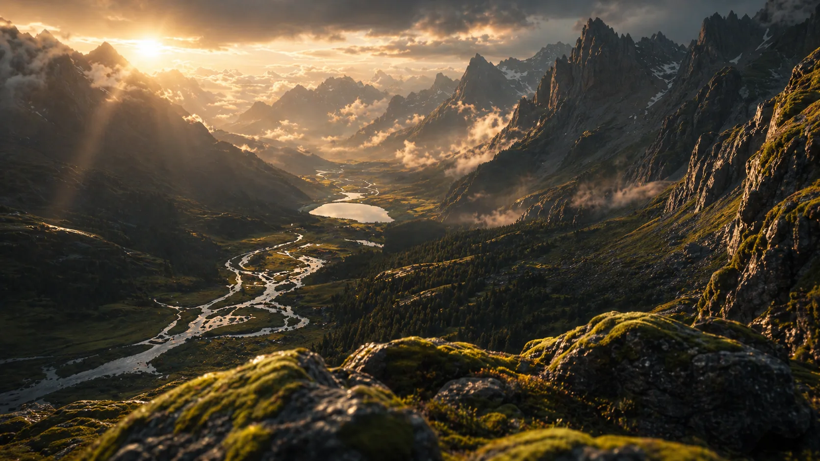 Cinematic landscape frame for style transfer editing
